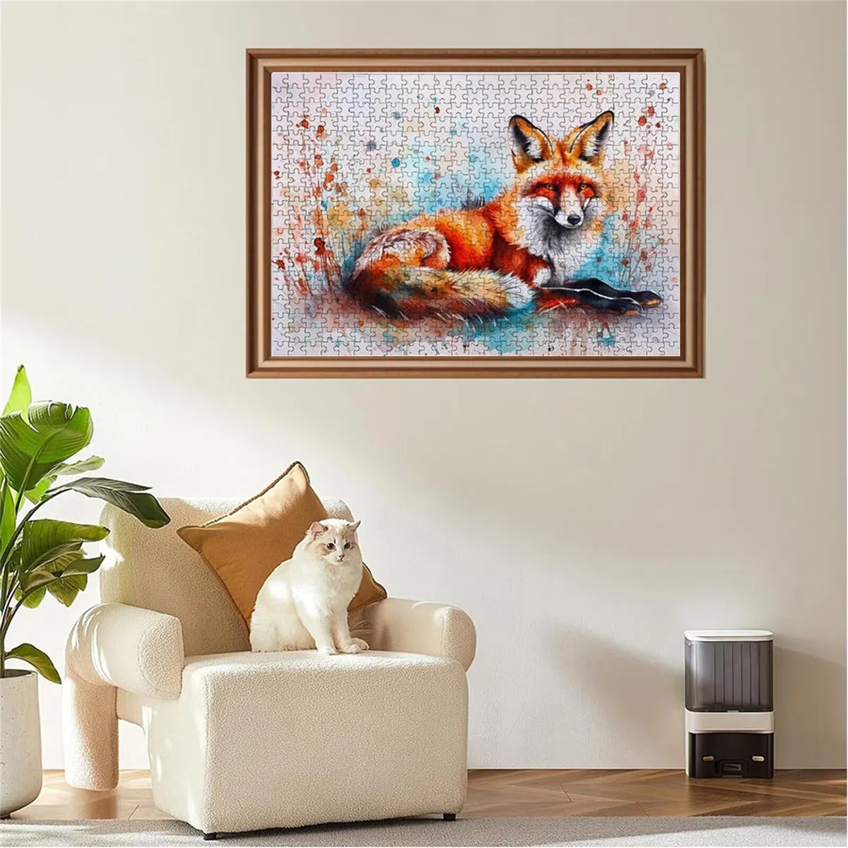 Puzzle 2000 sztuk Lis Puzzle Zwierzę Drewniane Jigsaw, Klasyczne dla dorosłych DiY Gra Wyzwanie Idealnie pasują między nimi literami z tyłu Wysokiej jakości układanki dla dzieci dorosłych wiek 14 lat