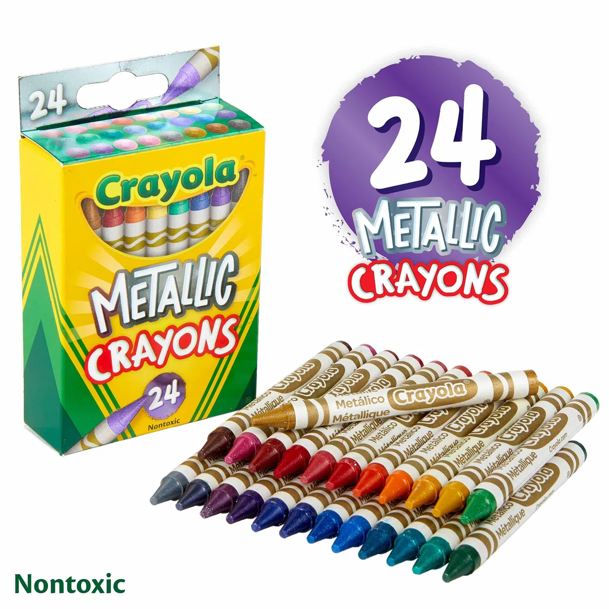 Kredki 24 CT. Metaliczne