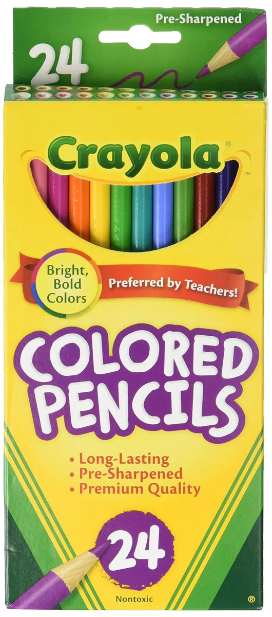 2 szt. kredki kolorowe Crayola, różne kolory, 24 sztuki (68-4024)