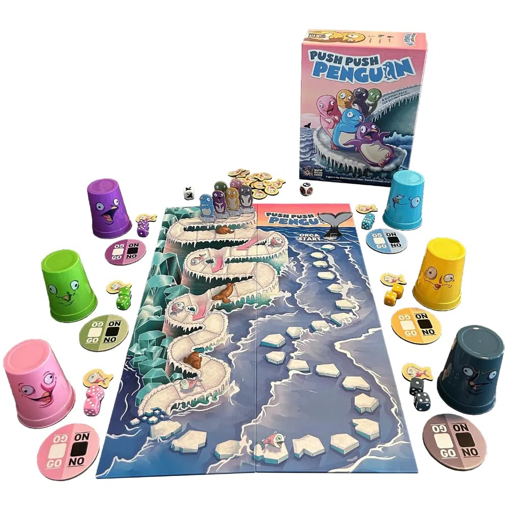 Wacky Wizard Games: Push Push Penguin Gra planszowa