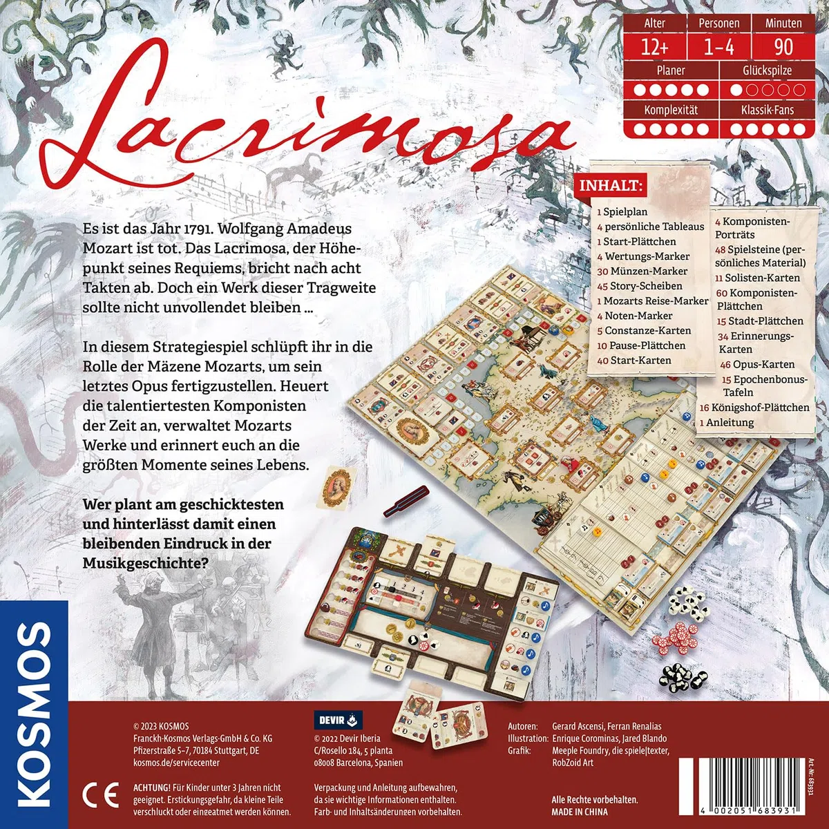 Lacrimosa: Spiel