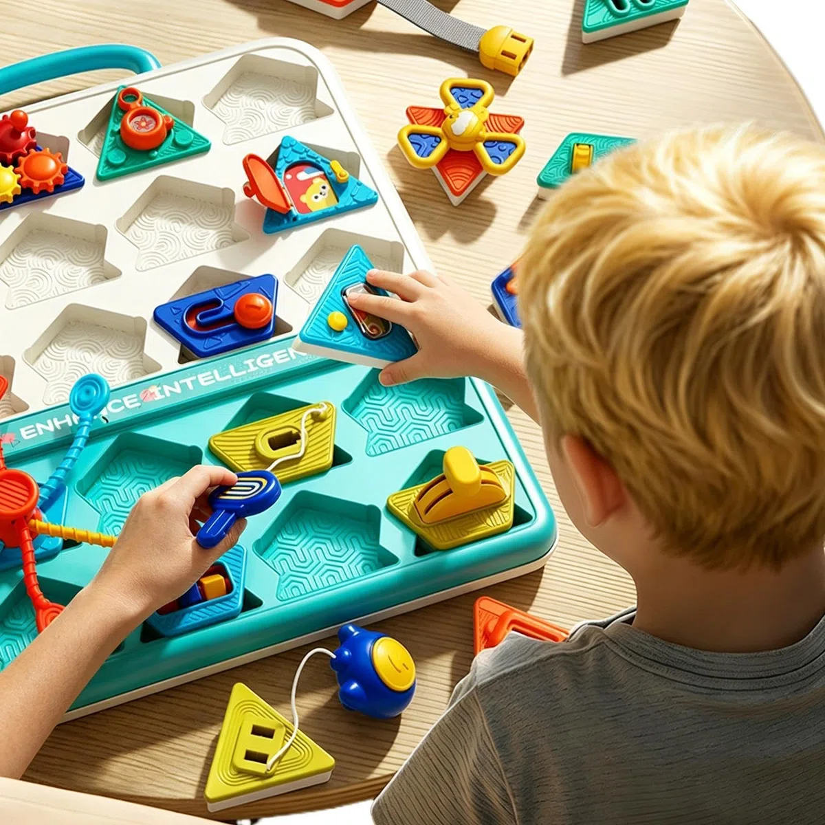 Tablice Sensoryczne Interaktywna kształtów gry edukacyjne