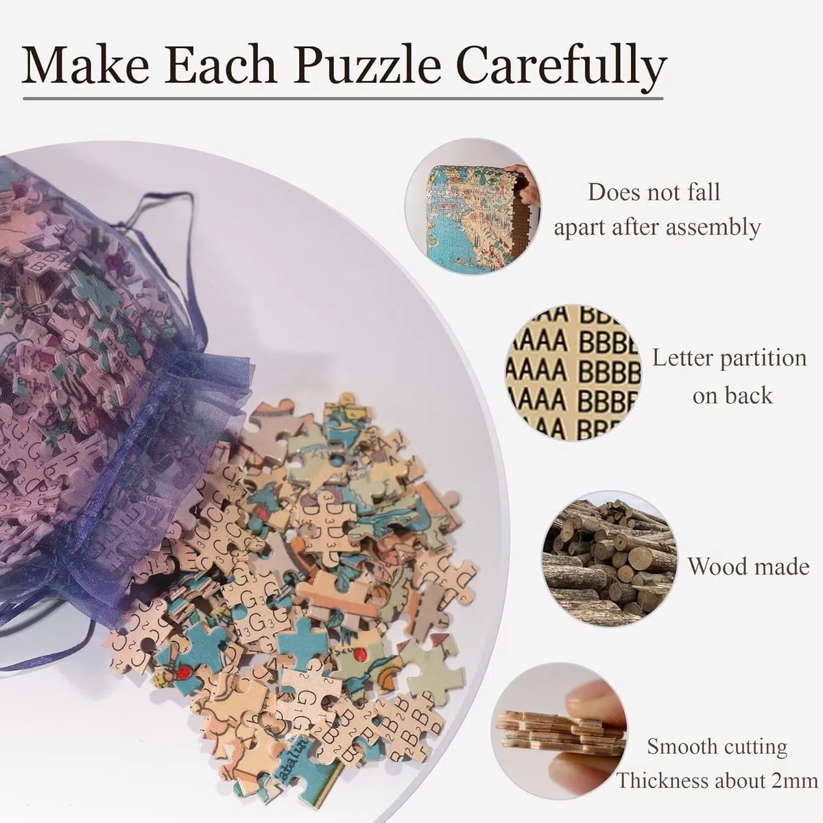 Senko Puzzle 1000 sztuk dla dorosłych - Puzzle DIY, kreatywna rozrywka, sztuka nowoczesna, klasyczne puzzle dla dorosłych i młodzieży w wieku 12 lat, pomysł na prezent dla mężczyzn i kobiet 75 x 50 cm