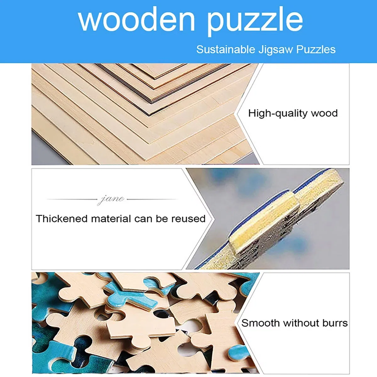 Puzzle 2000 sztuk Lis Puzzle Zwierzę Drewniane Jigsaw, Klasyczne dla dorosłych DiY Gra Wyzwanie Idealnie pasują między nimi literami z tyłu Wysokiej jakości układanki dla dzieci dorosłych wiek 14 lat